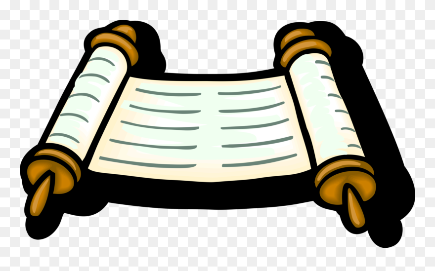 Transparent Jewish Wedding Clipart - Torah Clipart - Png Download