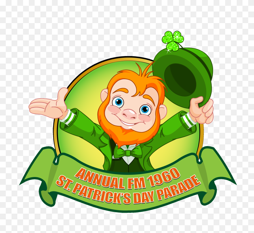 St Patricks Parade Logo Transparent - Transparent Leprechaun St Patricks Day Clipart - Png Download