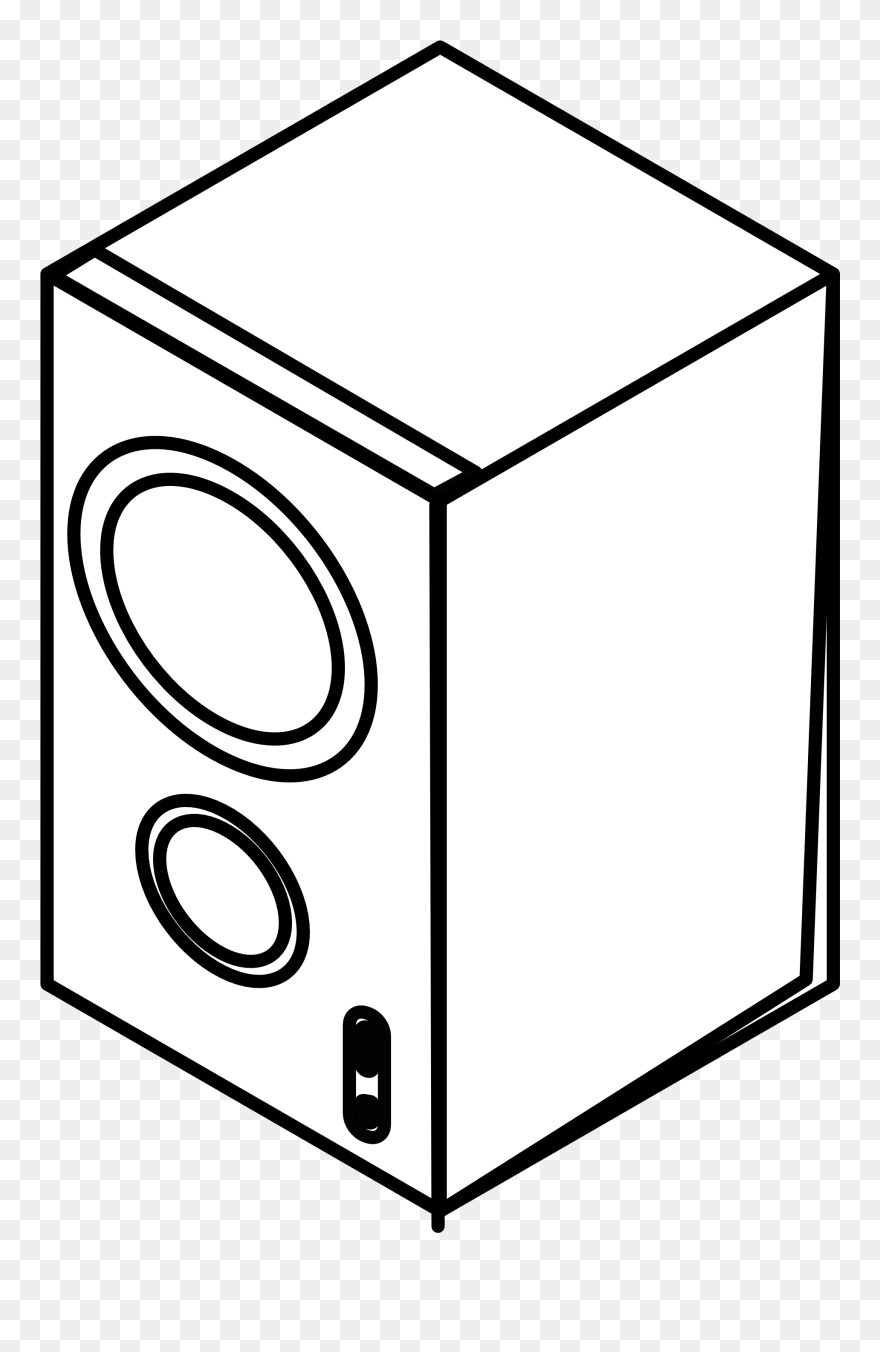 Loudspeaker 20clipart - Speaker Clipart Black And White - Png Download