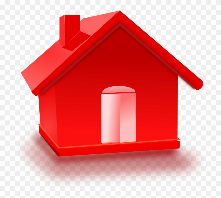 Home Plate Clipart, Vector Clip Art Online, Royalty - Red House - Png Download