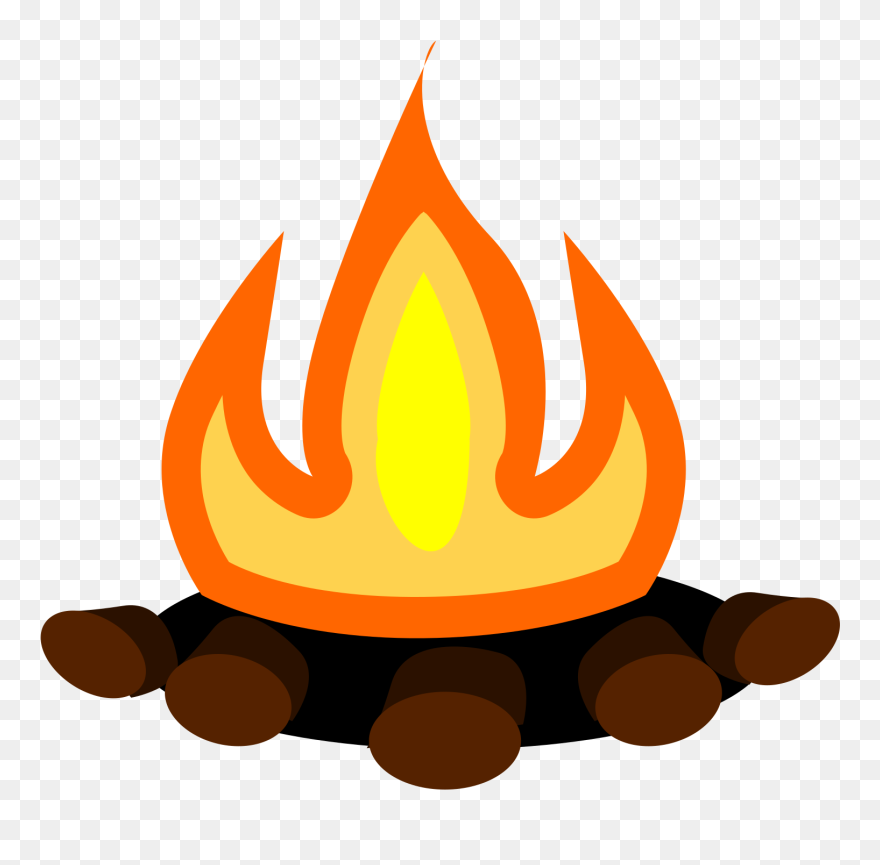 Smore Bonfire Campfire Halloween Clip Art - Campfire Transparent - Png Download