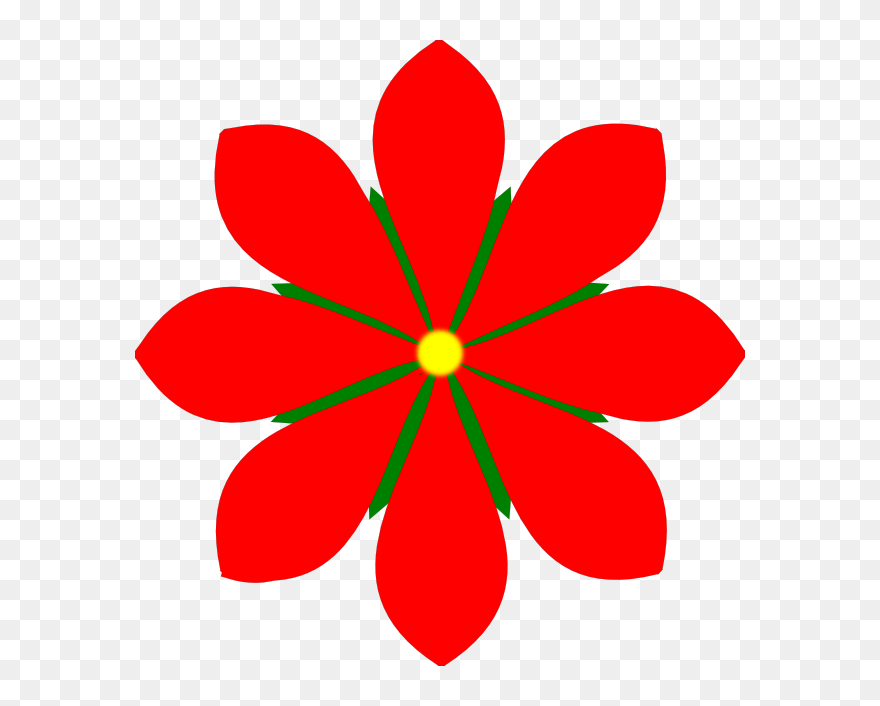 8 Petal Flower - Flower Of Services Definition Clipart