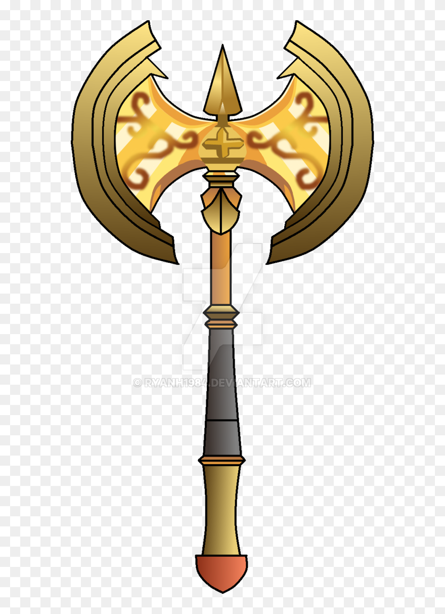 Adventure Quest Artix Holy - Holy Axe Clipart