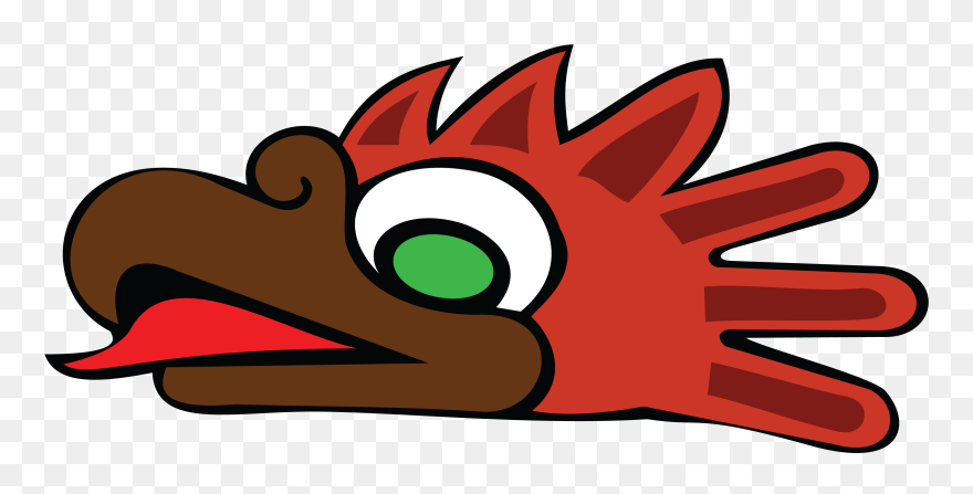 Salt Lake City Temple Drawing - Aztec Eagle Head Clipart