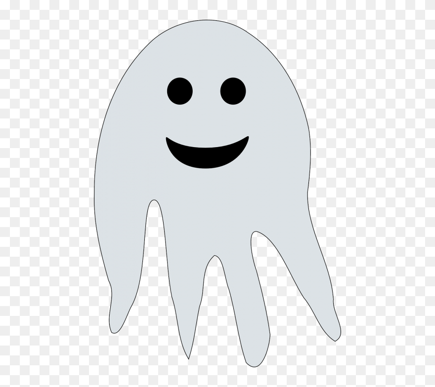 Ghost Scare Halloween - Soul Cartoon Png Clipart