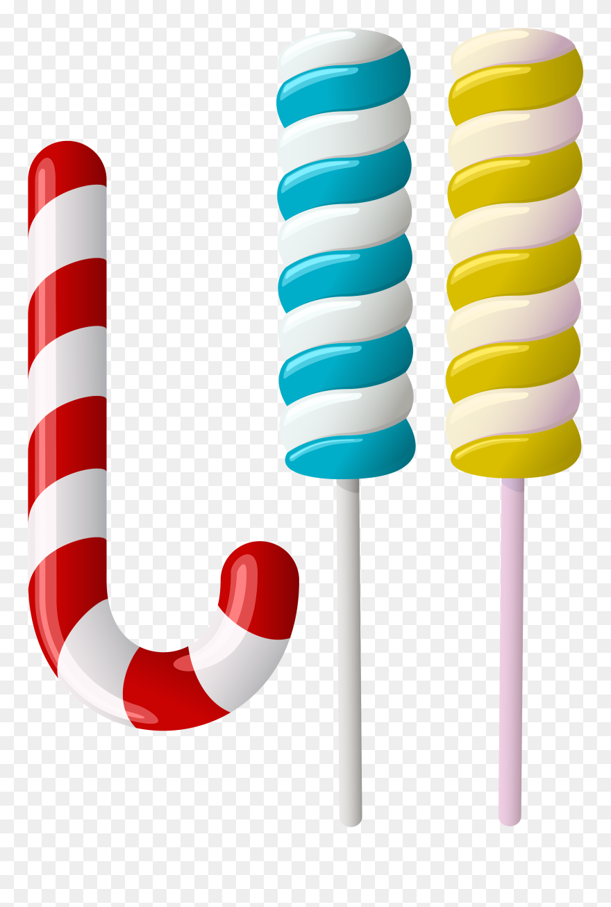 Cartoon Candy Canes Clipart