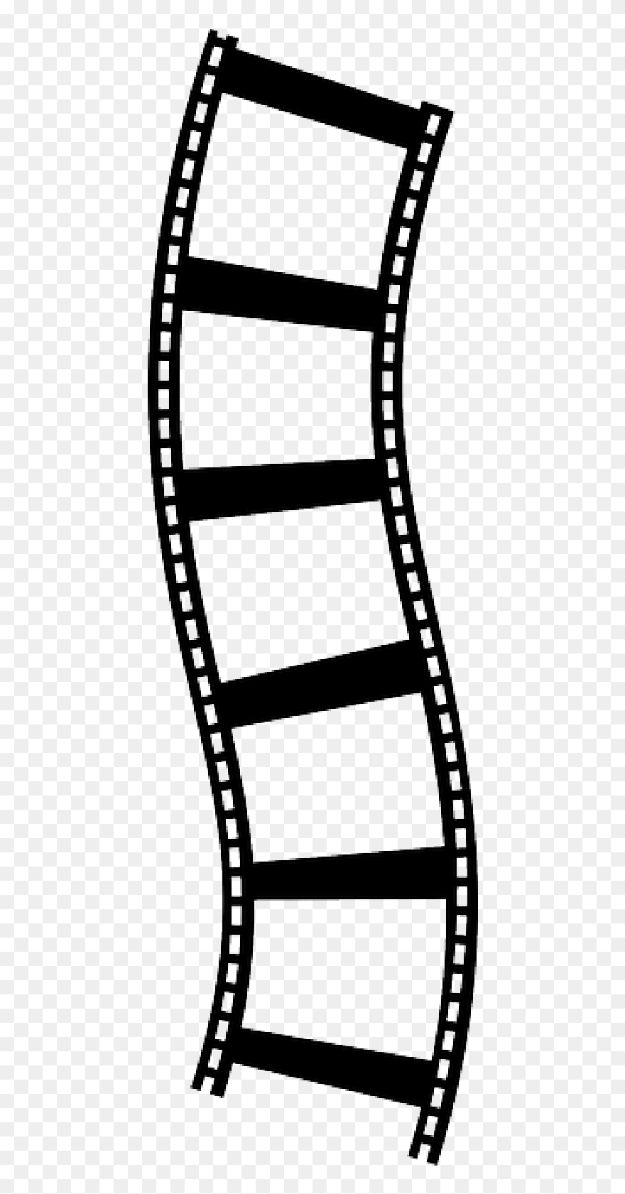 Movie Reel Showing Post Clipart - Film Strip Transparent Film Png