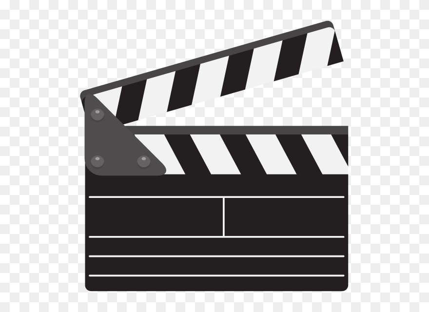 Movie Clipart Clapper Board - Movie Click Board Png Transparent Png