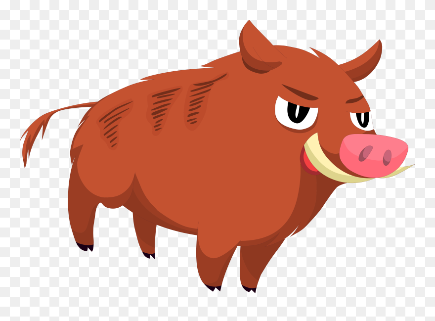 Domestic Pig Clip Art - Domestic Pig - Png Download