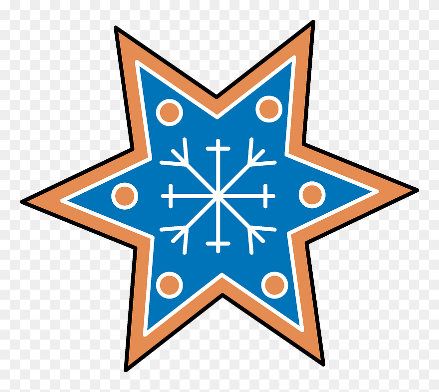 Christmas Star Clipart - Cross - Png Download