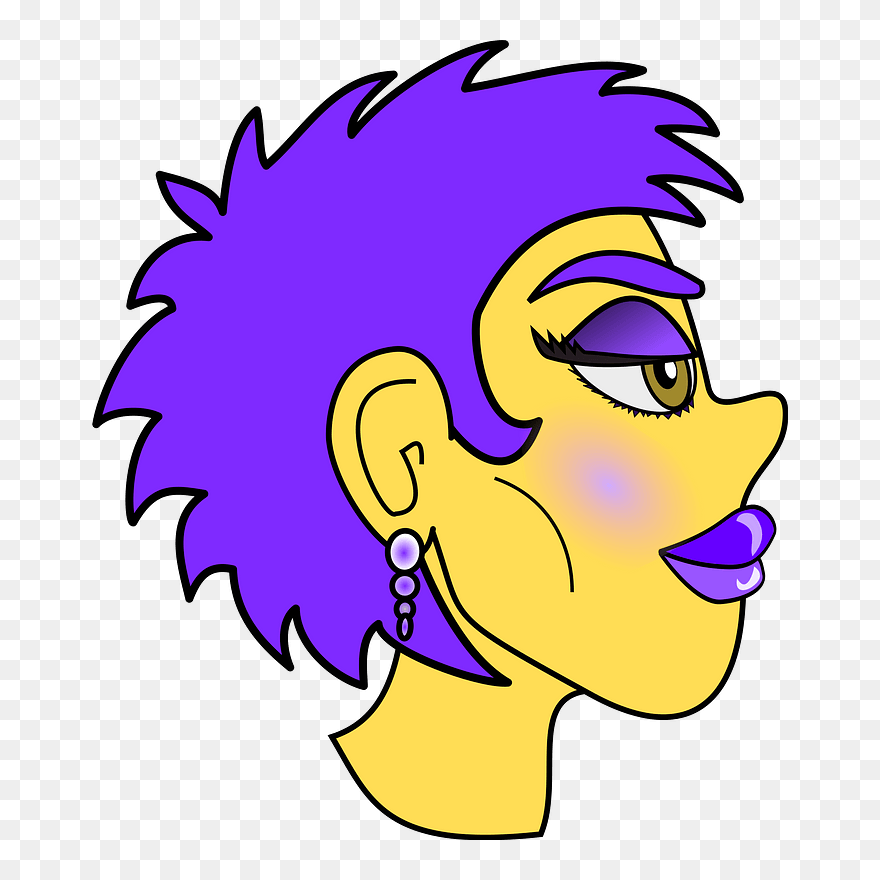 New Wave Girl Clipart - Clip Art - Png Download