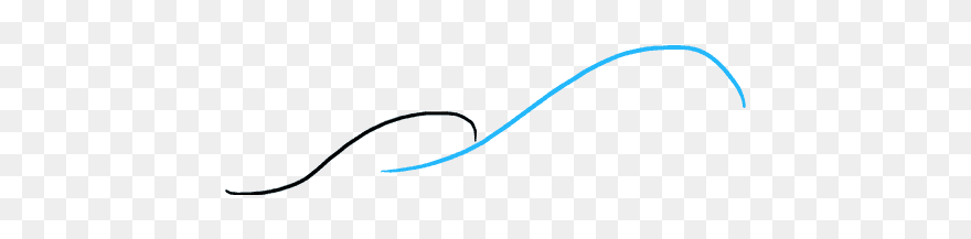 Waves Clipart Easy - Draw A Wave Step By Step Easy - Png Download
