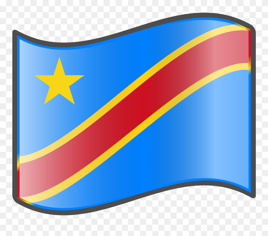 3d Graphics Wave Flag Of Democratic Republic Of Congo - Flag Of The Democratic Republic Of The Congo Clipart