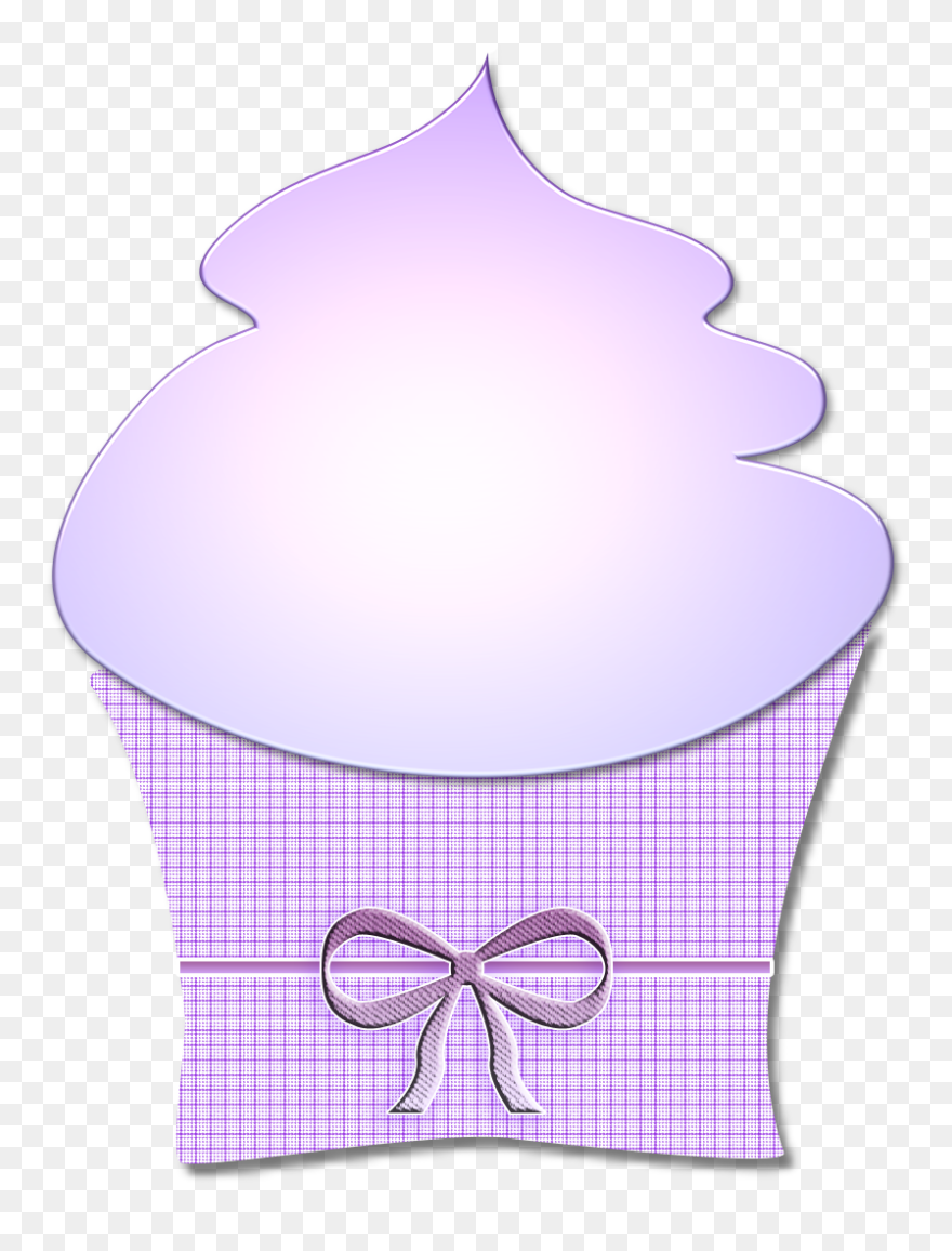 Purple Cupcake Clip Art - Lamp - Png Download