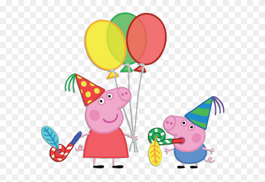 Balloons Clipart Peppa Pig - Png Download