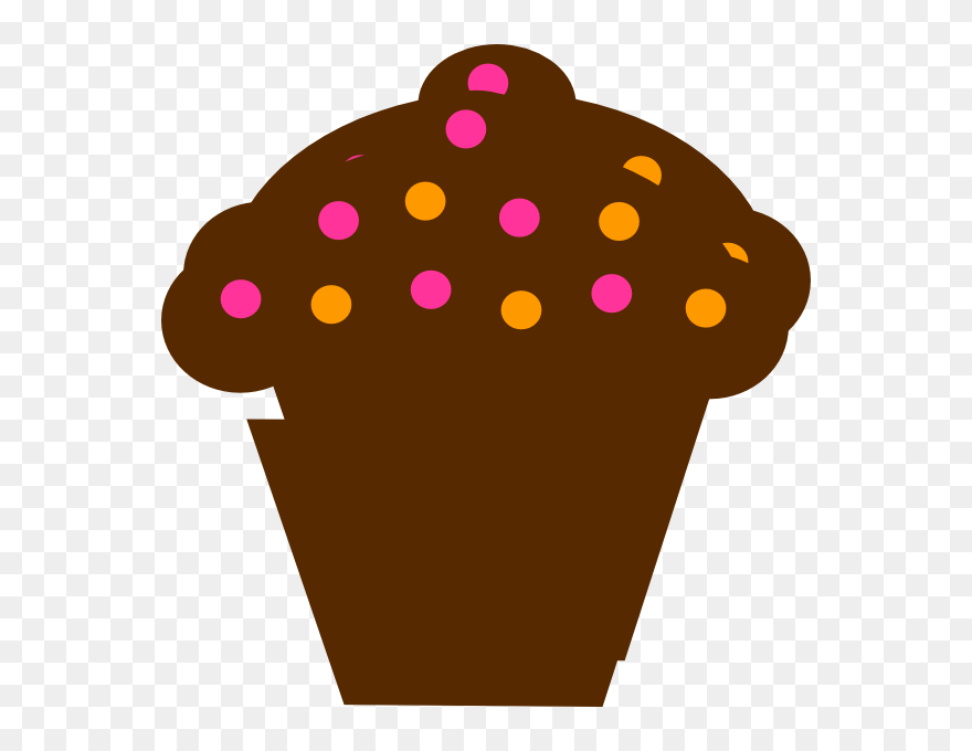 Brown Cupcake Clipart - Png Download