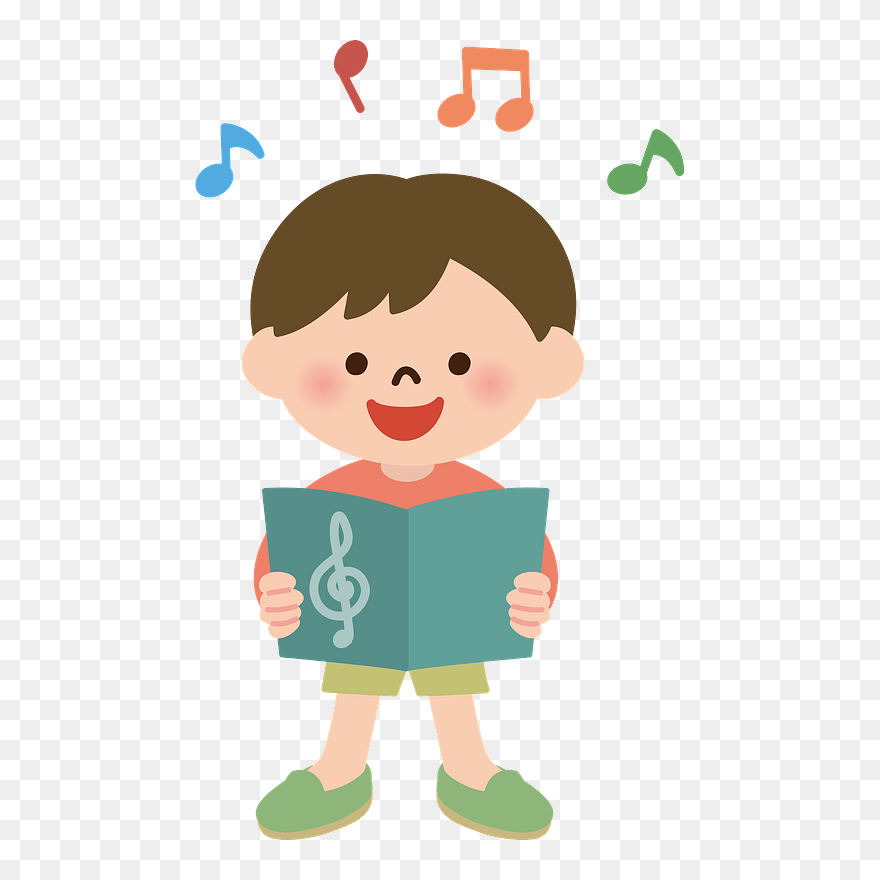 Child Boy Sing Clipart - Playing Piano Boy Clipart - Png Download