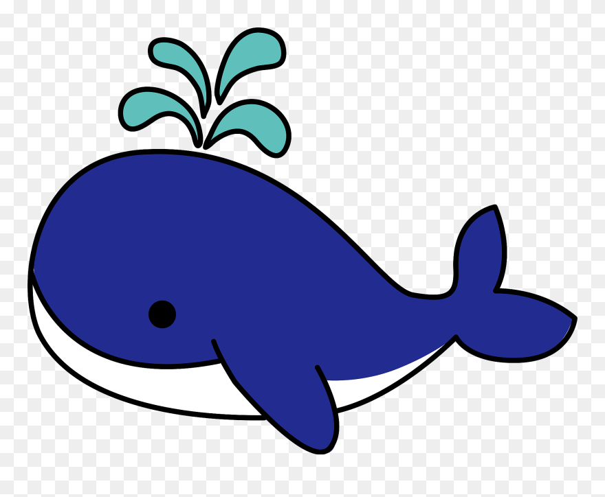 Whale Animal Clipart - Whale Sticker - Png Download