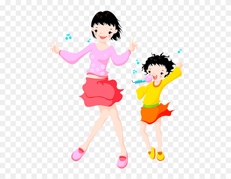 Singing Dance Illustration - Dance Clipart