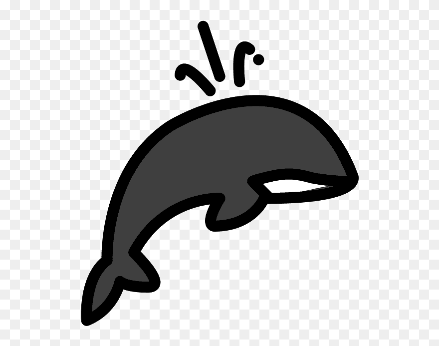 Spouting Whale Emoji Clipart - Portable Network Graphics - Png Download
