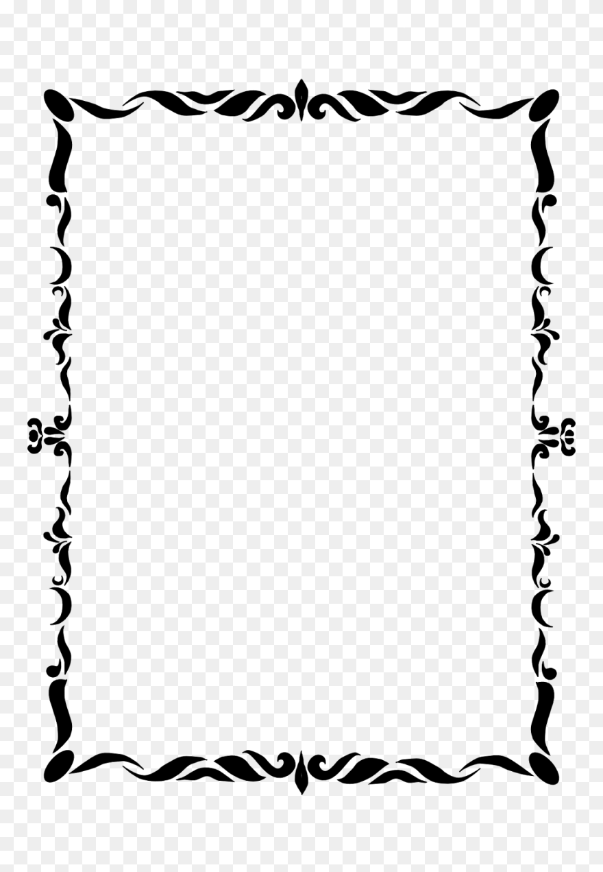 Borders And Frames Picture Frames Clip Art - Simple Photo Border Design - Png Download