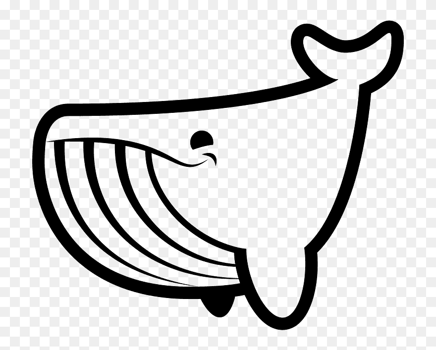 Whale Emoji Clipart - White Whale Emoji - Png Download