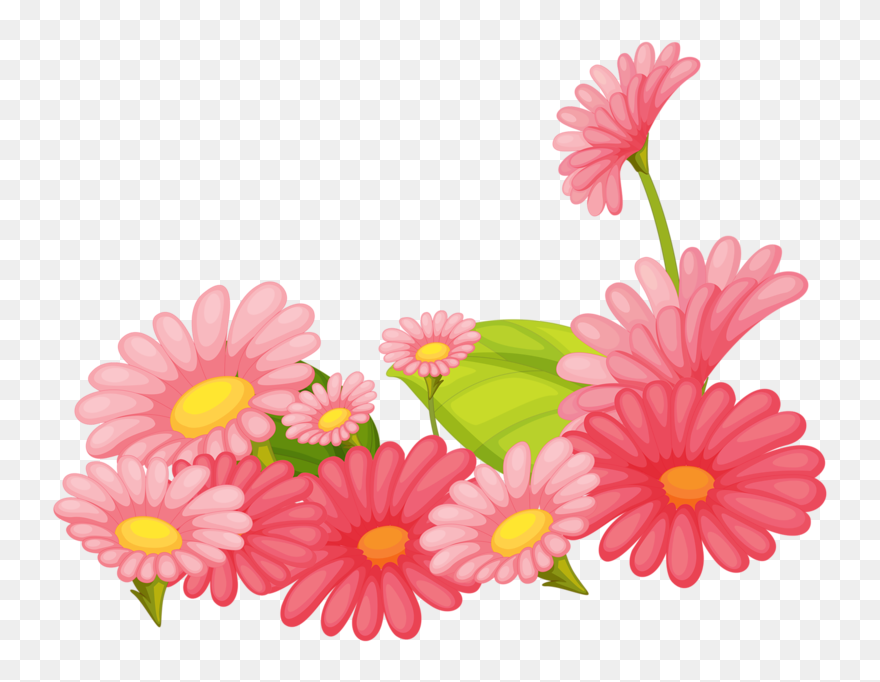 Pink Daisy Clipart - Pink Daisy Clip Art - Png Download