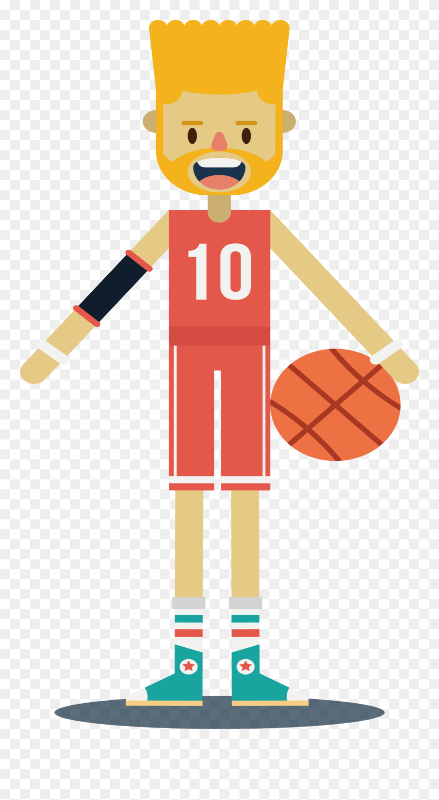 Basketball Clipart Wear - Basketball Player - Png Download