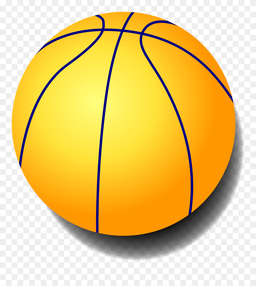 Clipart Image Of Basketball Clip Art Free Stock File - Yellow Ball Clipart - Png Download
