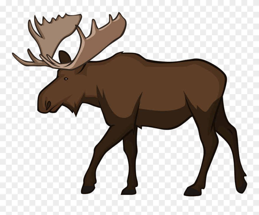 Moose Clipart Image - Transparent Background Moose Clipart - Png Download