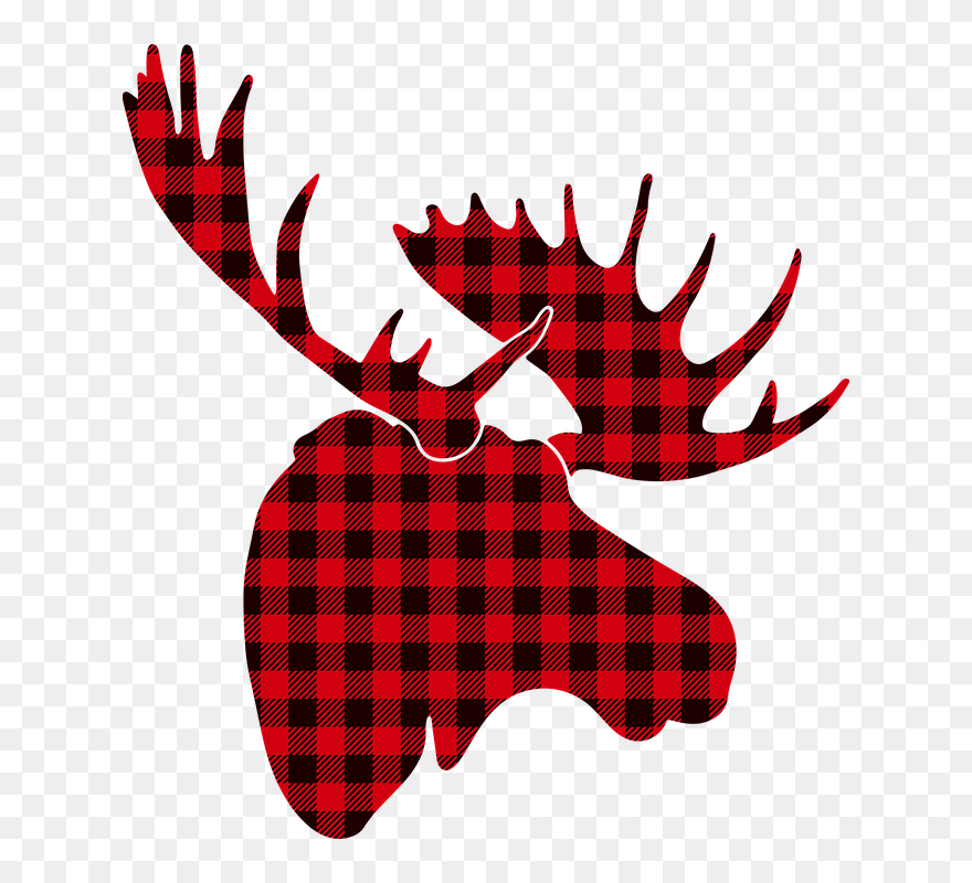 Plaid Merry Christmas Clipart