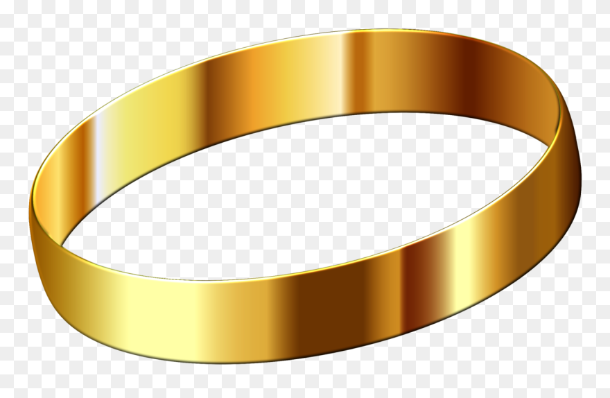 Platinum,wedding Ring,gold - Golden Rings Clip Art - Png Download