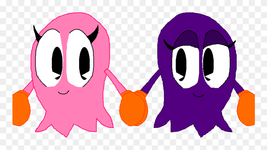 Pinky And Sue, Best Friends Forever By Cheezn64x - Pac Man Pinky And Sue Clipart