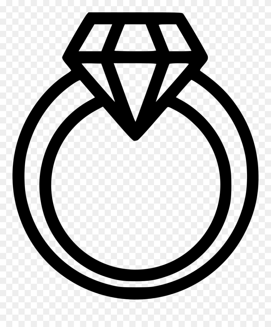 Diamond Ring Drawing Png Clipart