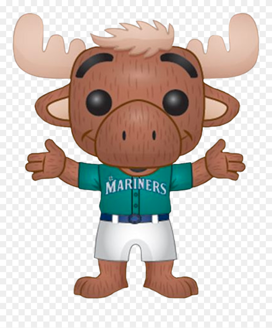Mariner Moose Seattle Mariners Mascot Pop Vinyl Figure - Mariner Moose Funko Pop Clipart