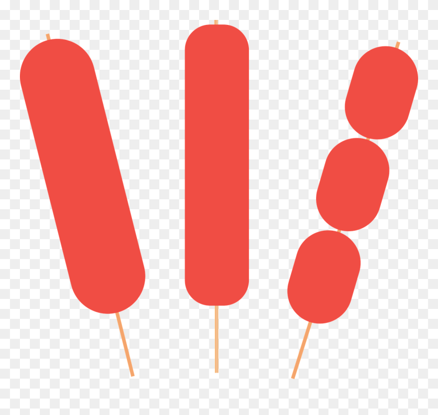 Hotdogs On Stick Clipart - Png Download