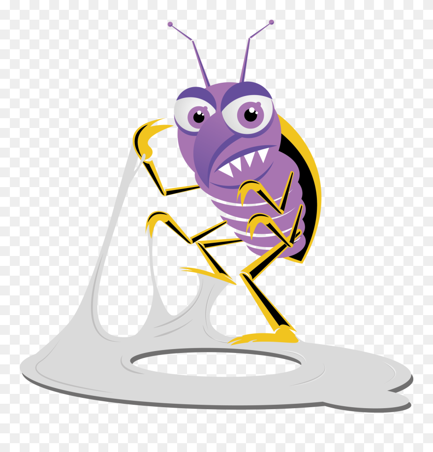 Transparent Bed Bug Clipart - Bug Sticky Cartoon - Png Download