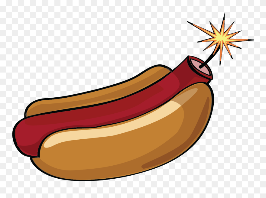 Transparent Hotdog Clipart - Clip Art - Png Download