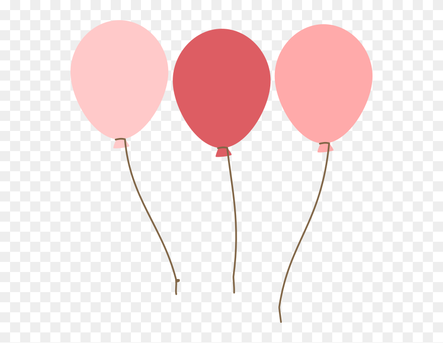 Transparent Blue Balloons Clipart - Pink Balloons Clipart Png