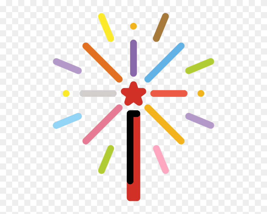 Fireworks Emoji Clipart - Parallel - Png Download