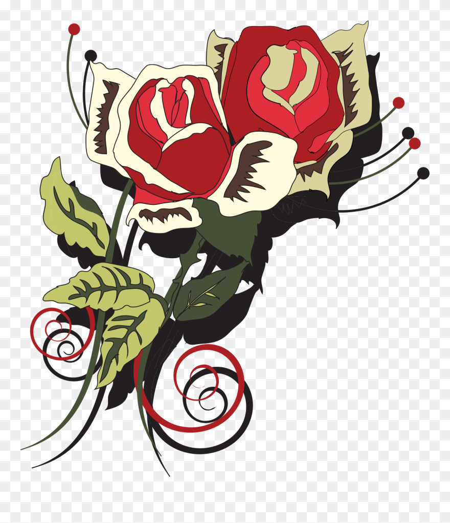 Ornamen Bunga Dan Vektor Clipart