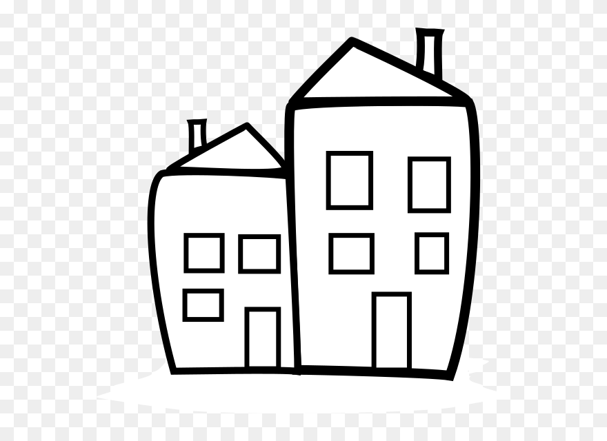 Transparent Tien Png - Building Clipart Black And White