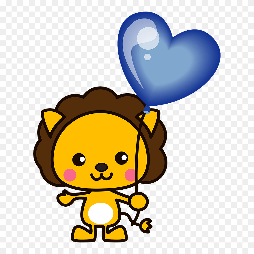 Lion Animal Balloon Clipart - Transparent Koala Gif - Png Download