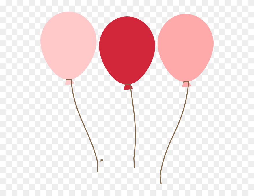 Emmas Blue Balloons Clip Art - Pink Balloons Clipart Png Transparent Png