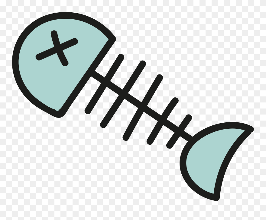 Vector Fish Skeleton Clipart - Fish Bones Png Transparent Png