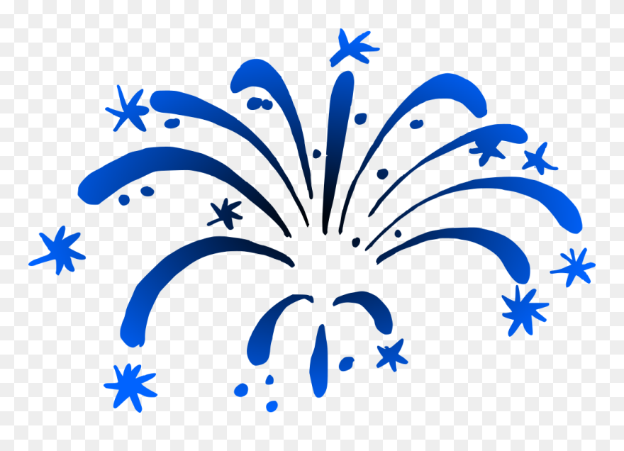 Fireworks Drawing Vector 2 - Transparent Fireworks Svg Free Clipart