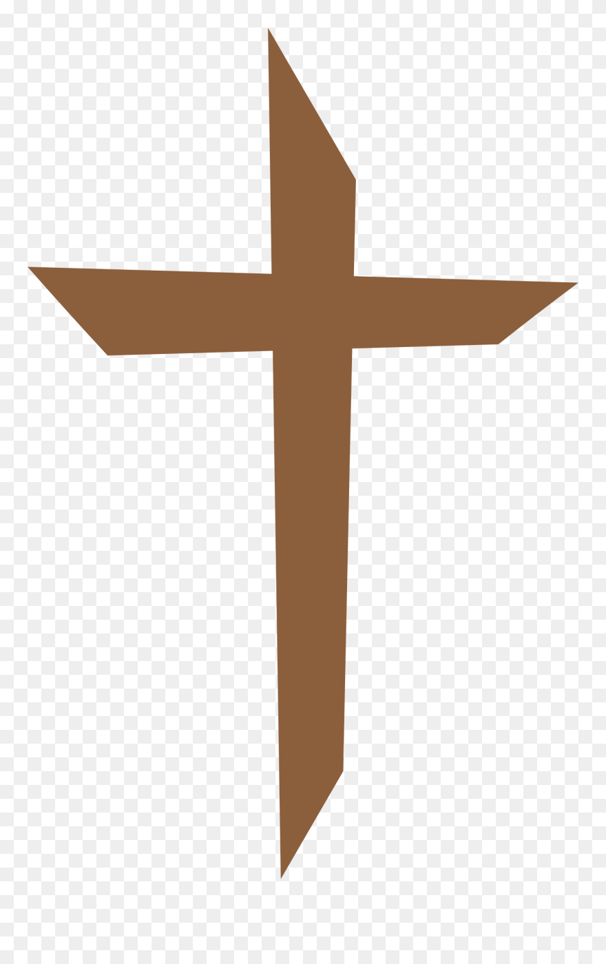 Cross Symbol Clip Art - Brown Cross Clipart - Png Download