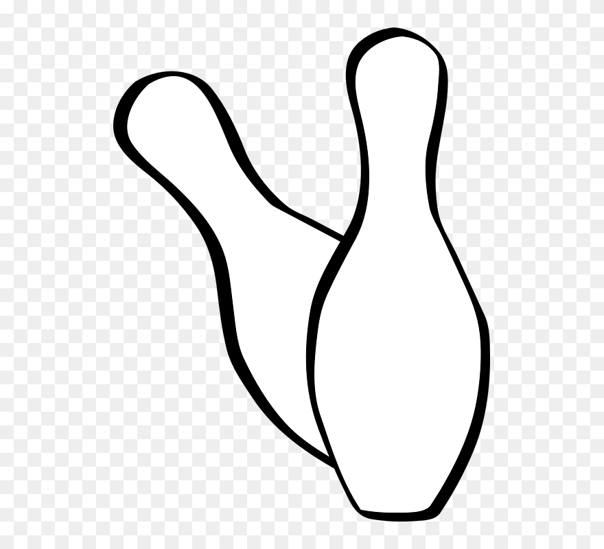 Kegel, Bowling, Weiß, Streik - Bowling Pin Clipart