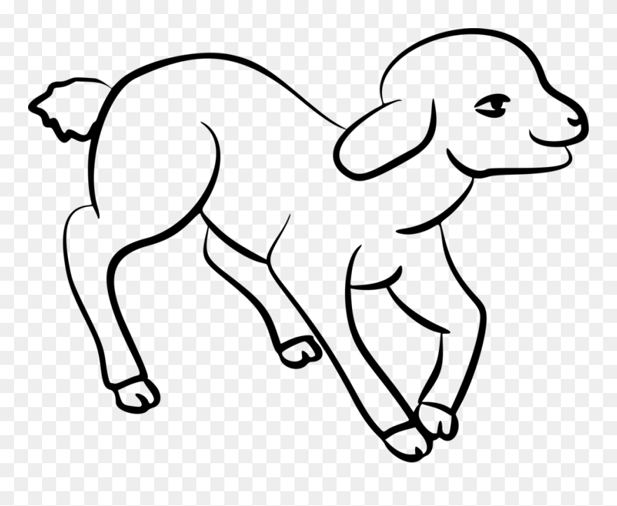 Sheep Coloring Book Dog Breed Drawing Black And White - Lamb Drawing Clipart