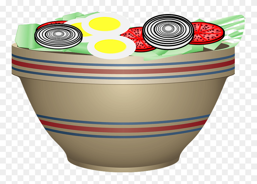 Stone Crockery Bowl Clipart - Clipart Bowl Full - Png Download